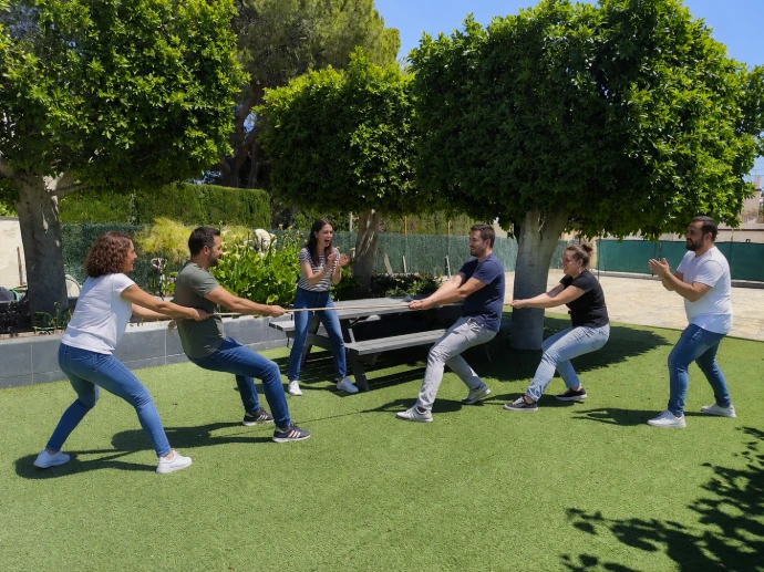 Team building en jardín para grupos y empresas en Elche